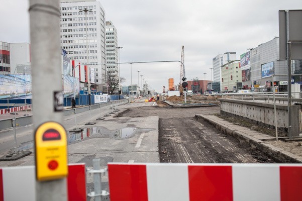 Podczas modernizacji trasy W-Z... Budują ściany szczelinowe