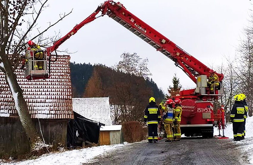 Dwie takie same akcje strażaków w jednej miejscowości jednego popołudnia