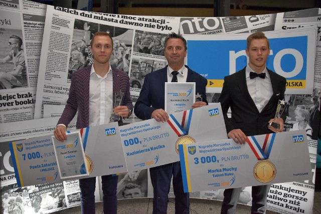 Paweł Zatorski (ZAKSA) - Sportowiec Roku 2018, Kazimierz Kocik (Obuwnik Prudnik) - Trener Roku 2018, Marek Mucha (AZS Politechnika Opolska) - Talent Roku 2018.