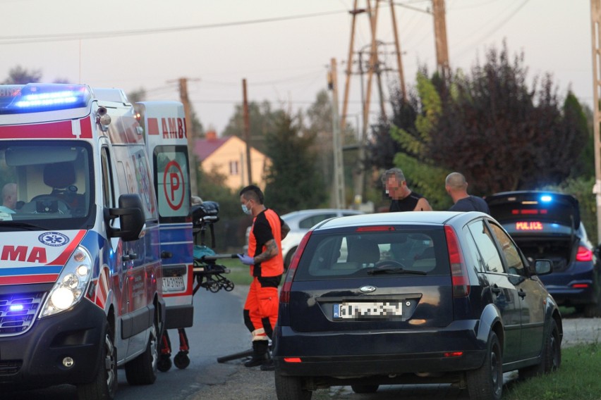 Wypadek w Woli Baranowskiej. Ranna rowerzystka trafiła do szpitala (ZDJĘCIA)