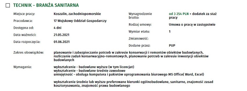 Szukasz pracy w Koszalinie i regionie? Sprawdź, jakie oferty...