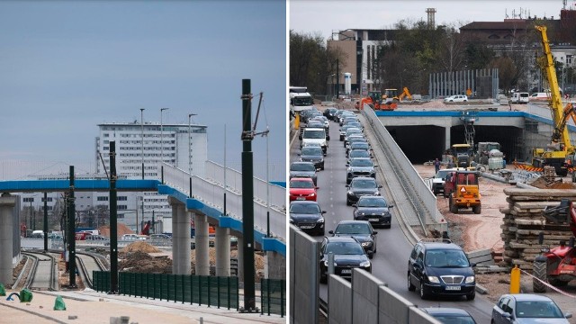 Trwają prace związane z budową linii tramwajowej do Górki Narodowej. W ramach zadania powstaje m.in. tunel drogowy w ciągu ul. Opolskiej.