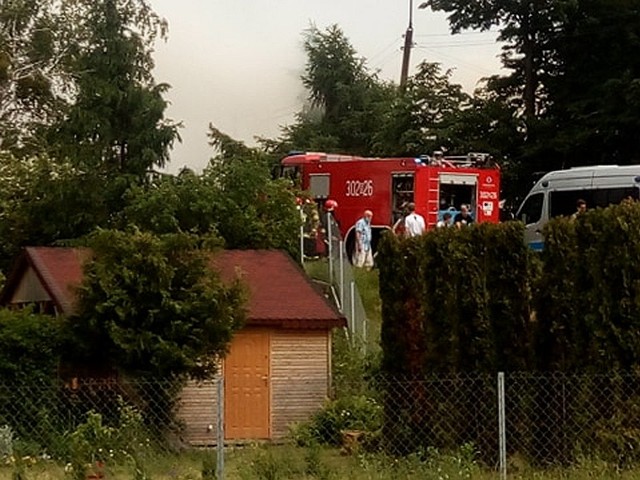 Białystok. Pożar świetlicy w ogrodzie działkowym