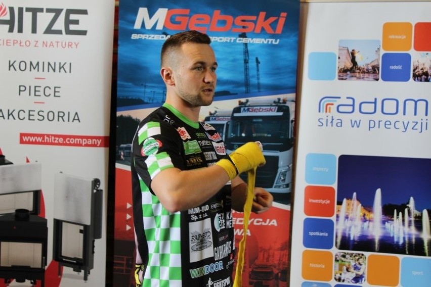 Michał Żeromiński trenuje przed walką w Częstochowie