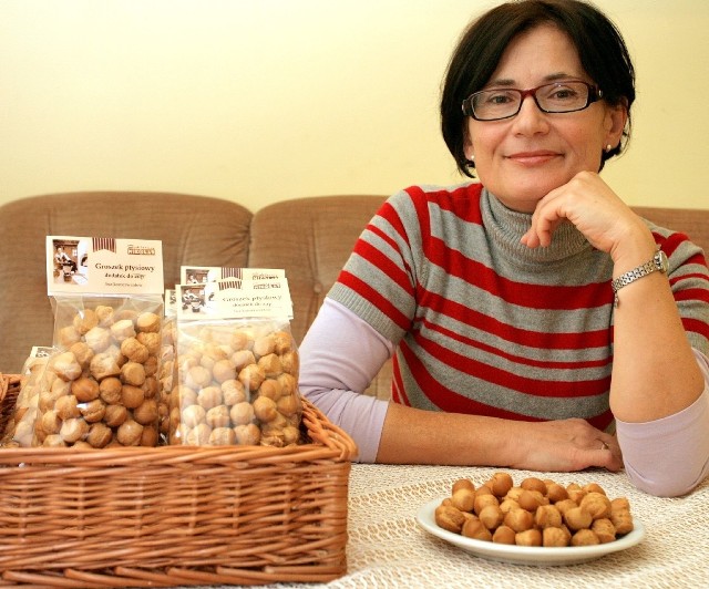 Janina Kruczek, właścicielka Cukierni Mikołaj w Rzeszowie z groszkiem ptysiowym. Fot. Darek Danek