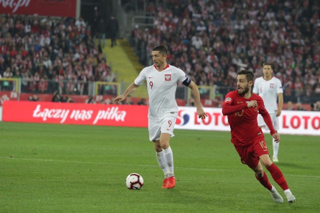 W meczu z Portugalią Lewandowski był bezradny.