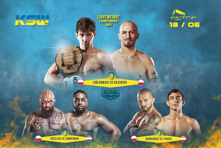 KSW 71 na żywo, wyniki, karta walk gali MMA 18.06