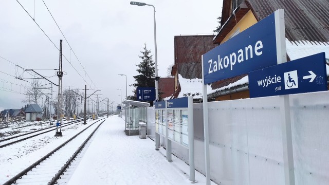 Tymczasowy dworzec kolejowy na Spyrkówce w Zakopanem