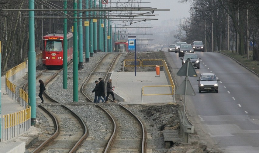 Remont torów przy Parku Śląskim