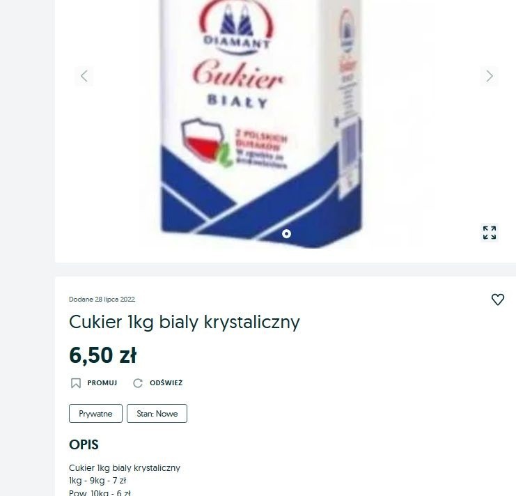 Ile kosztuje cukier? Ceny cukru w Internecie w sierpniu 2022