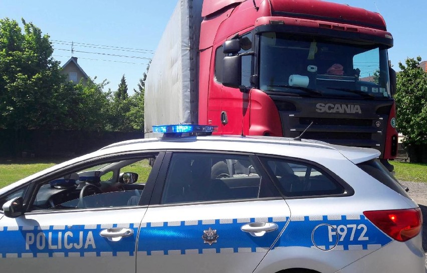 Nietrzeźwy kierowca tira zatrzymany w miejscowości Podlas