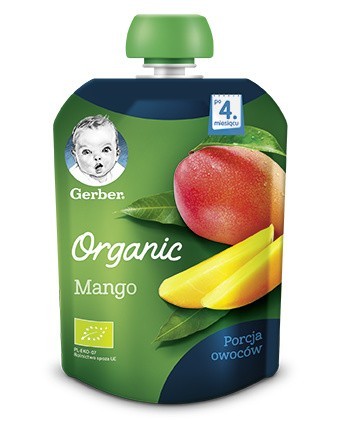 Ekologiczny deserek w  tubce Gerber Organic Mango – Prosto z...