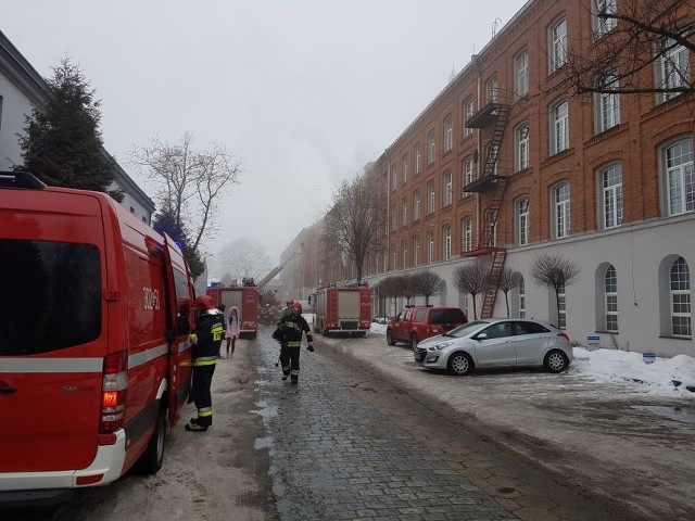 Pożar na ul. Łąkowej