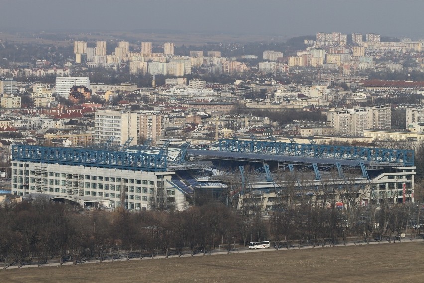 2011 rok. Panorama nowego stadionu