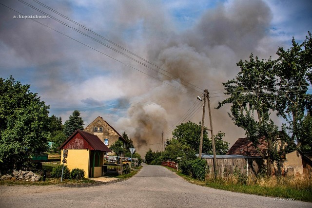 Pożary na Dolnym Śląsku od wczoraj spowodowały wielkie straty mieszkańców.