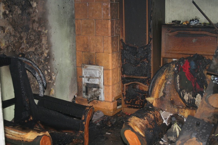 Pożar mieszkania w Chełmnie