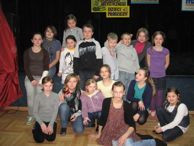 Laureaci  I miejsca w kategorii dziecięcej - "Bajkowe ludki&#8221; z Zakrzewa 