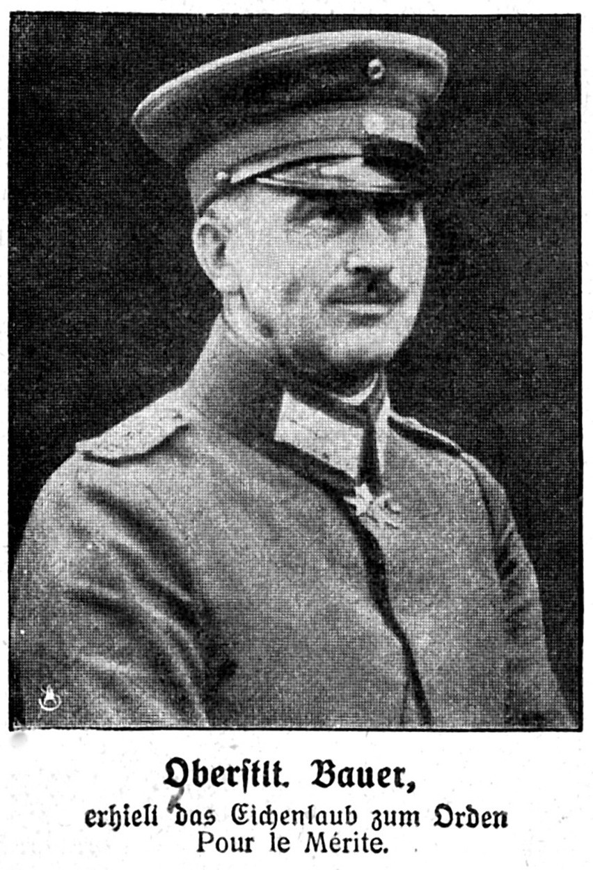Max Bauer (1869-1929). Był prawą ręką gen. Ludendorfa. De...