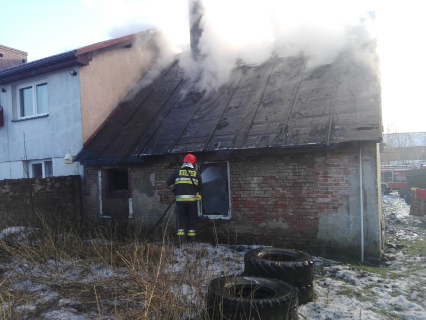 Pożar pod Sławnem