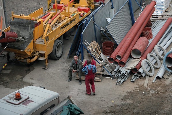 Zdjecia z budowy Galerii Slupsk pomiedzy ulicami Tuwima i...