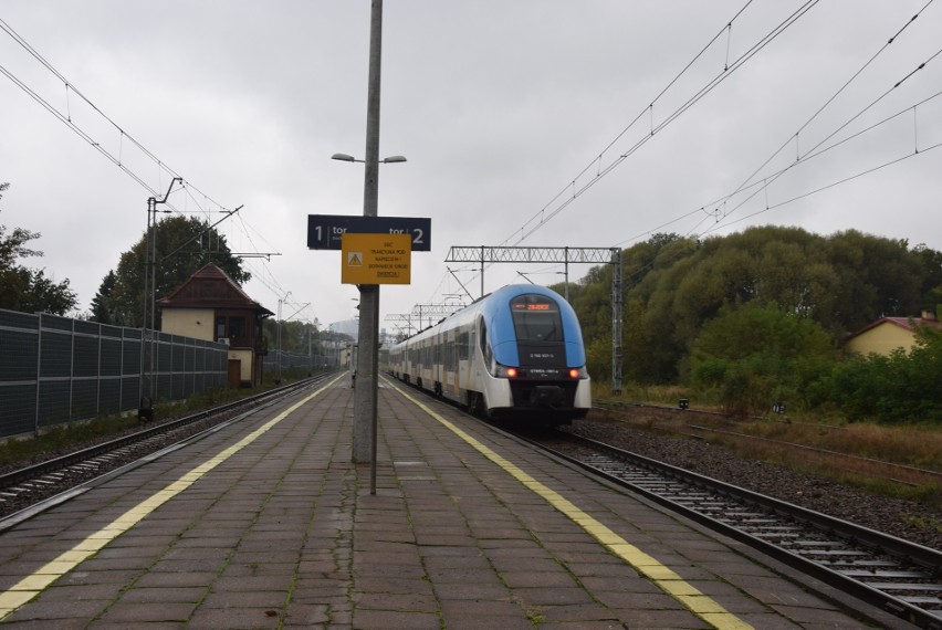 Pociągi przejeżdżają przez stację Dąbrowa Górnicza Południowa, ale się nie zatrzymują. Byłyby spóźnione 1,5 minuty
