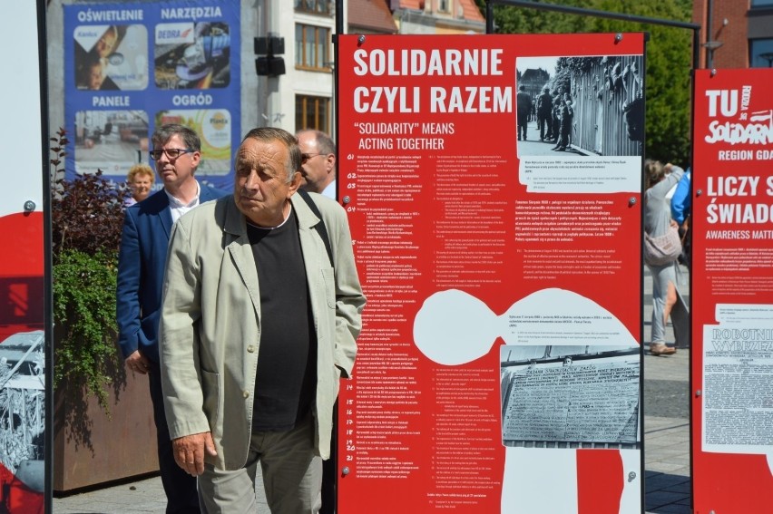 Otwarcie wystawy "Tu rodziła się Solidarność" w Lęborku,...