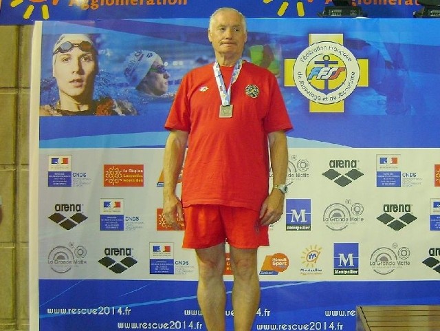 Józef Różalski z medalami mistrzostw świata