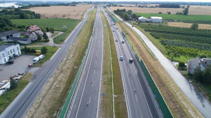 Tak jak prezentowana na zdjęciu S5 na północ od Bydgoszczy...