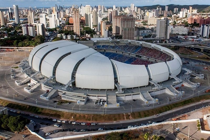 Arena das Dunas - nowy stadion, wybudowany na Mistrzostwa...