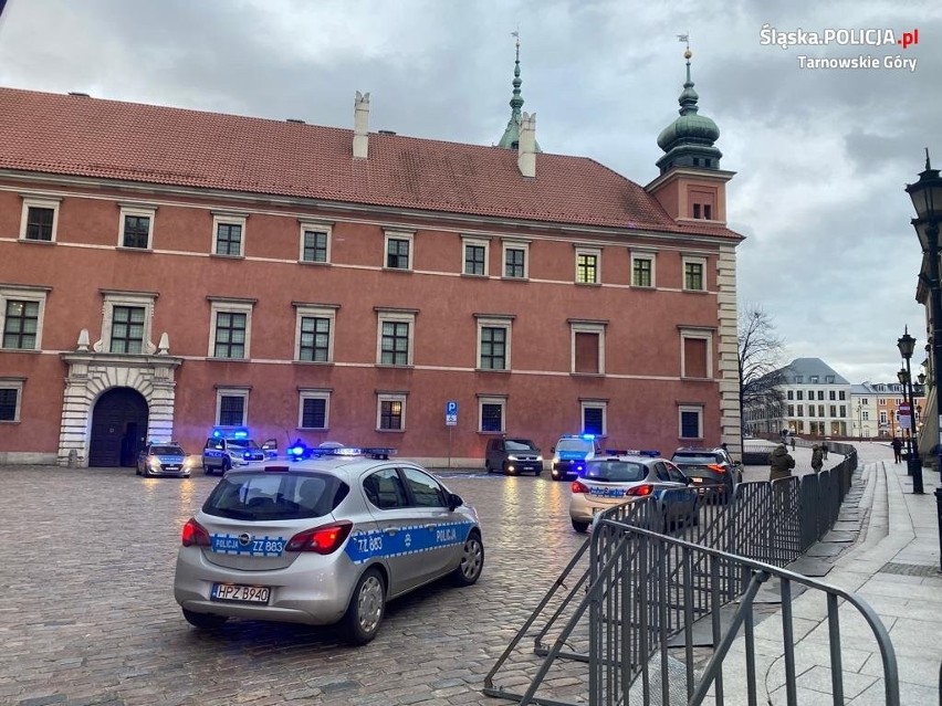 Śląscy policjanci brali udział w zabezpieczaniu wizyty...