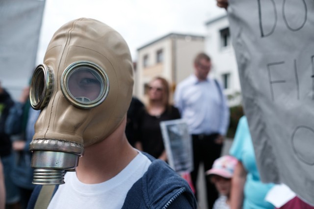 Przeciwko wytwórni mas bitumicznych mieszkańcy gmin Dopiewo i Tarnowo Podgórne protestowali dwukrotnie - w lipcu 2017 r. i w marcu 2018 r.