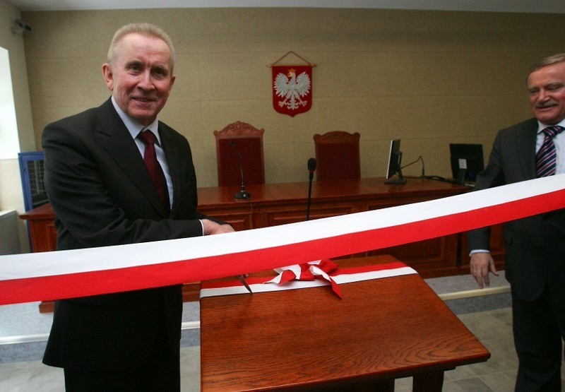 Andrzej Czuma w Szczecinie
Minister Czuma w Szczecinie.