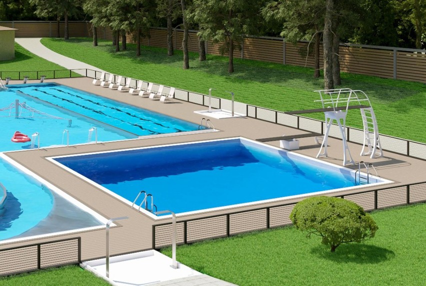 Tak ma wyglądać nowy basen odkryty trampOOLina w Oleśnie.