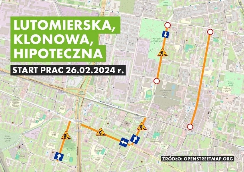 Ulice Lutomierska, Klonowa i Hipoteczna idą do remontu. Będą...