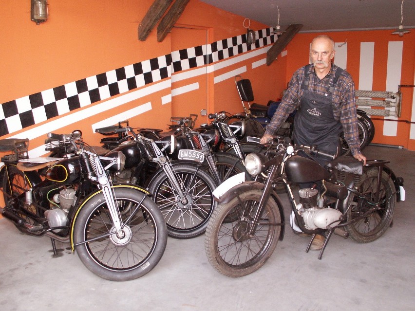 W kolekcji Zbigniewa Koprasa są motocykle, skutery,...