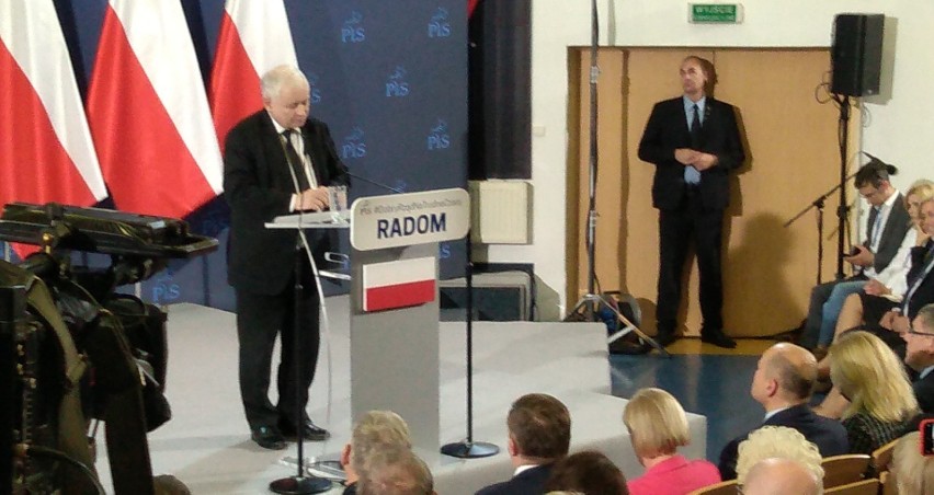 Prezes PiS Jarosław Kaczyński w Radomiu