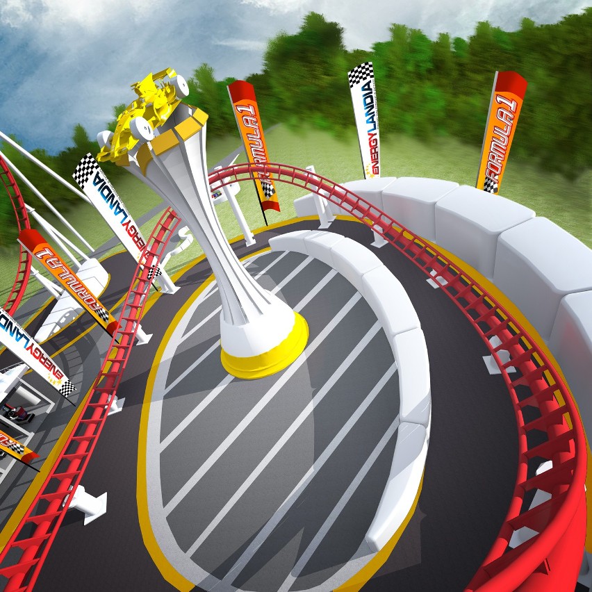 Zator. Energylandia buduje roller coaster F1 [WIZUALIZACJE]