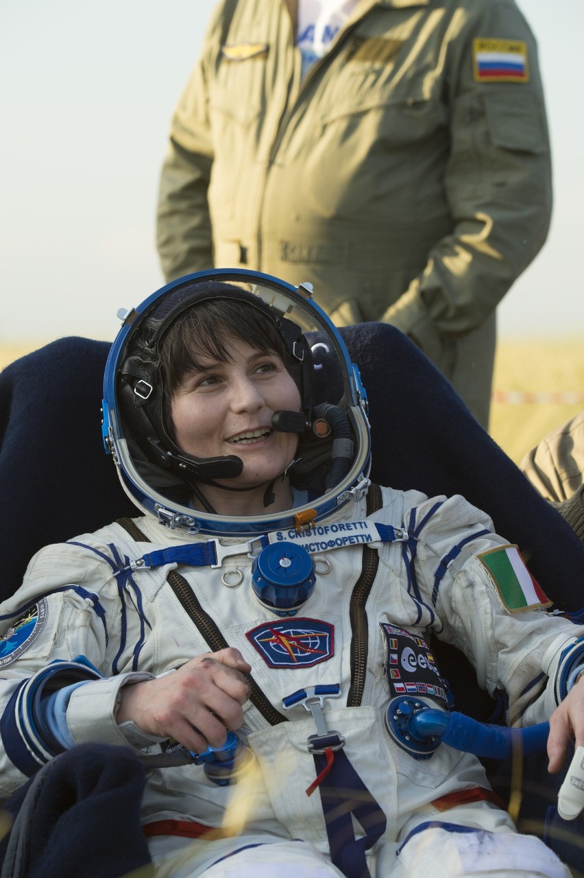 Samantha Cristoferetti po locie w kosmos w 2015 roku