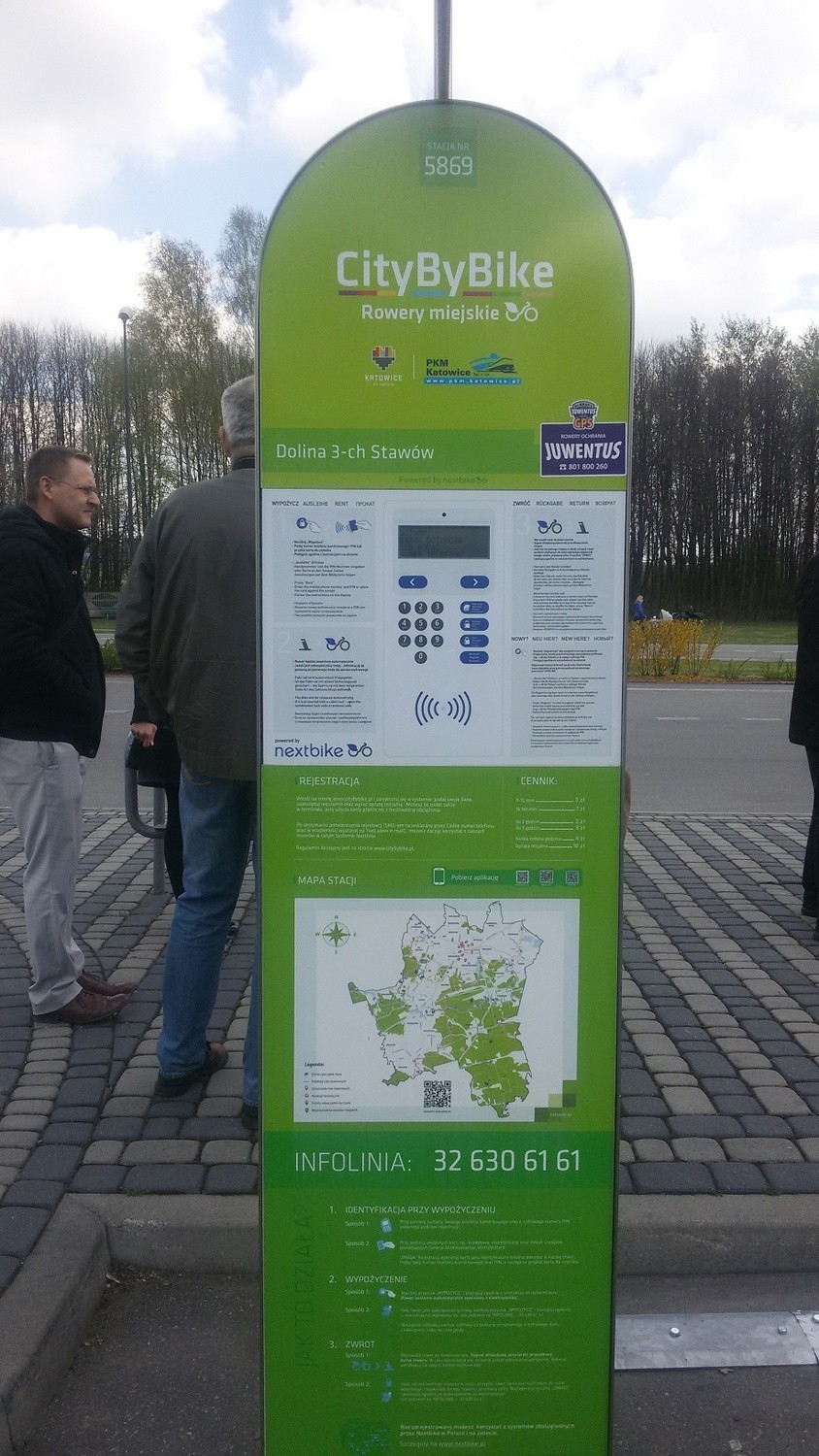 Rowery miejskie Nextbike w Katowicach