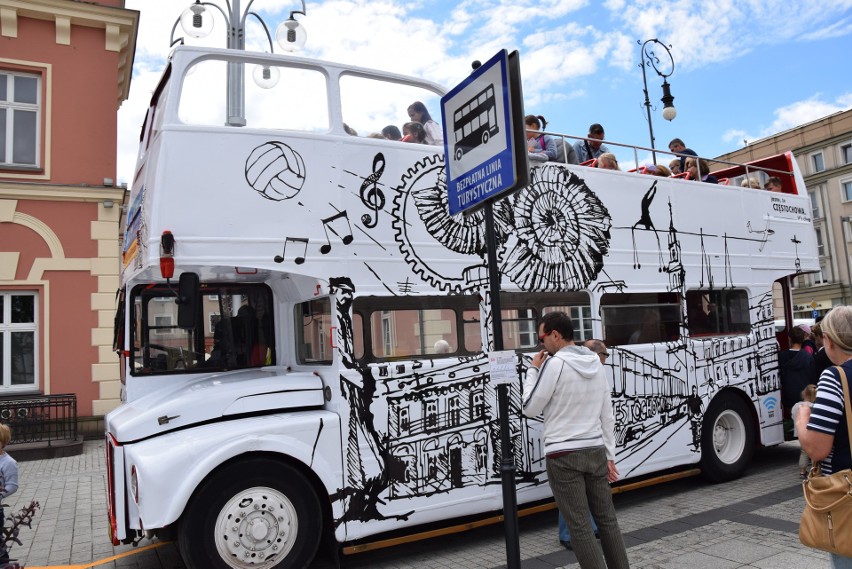 Częstochowa z perspektywy autobusu piętrowego