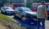 Wypadek na al. Karkonoskiej we Wrocławiu. Zderzyło się 6 samochodów, w tymi laweta