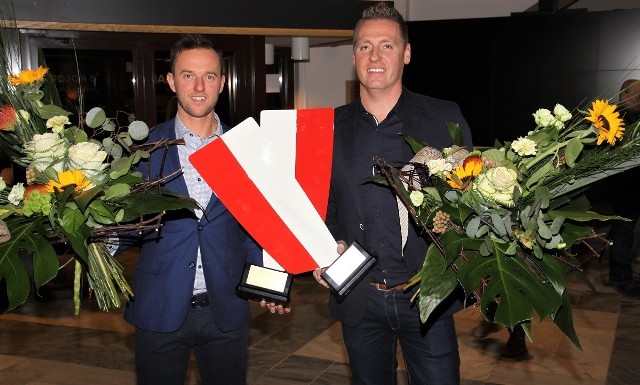 Jakub Urban (z prawej) i Michał Kozłowski otrzymali nagrodę Trenera Roku 2017. Są znakomitymi szkoleniowcami polskiego wioślarstwa