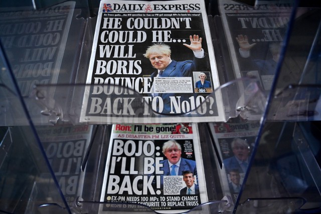 W Wielkiej Brytanii nie ustawały spekulacje na temat powrotu Borisa Johnsona na stanowisko premiera