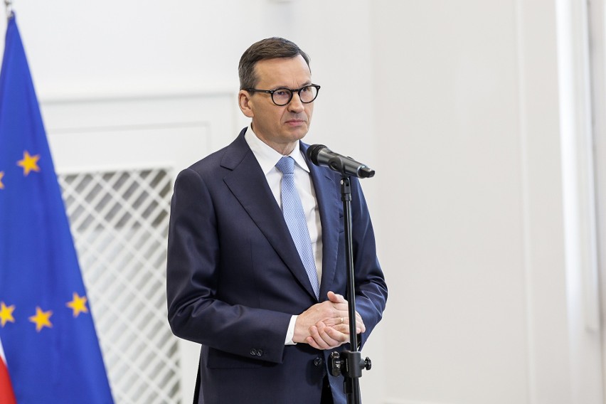 Premier Mateusz Morawiecki, minister Marlena Maląg i...