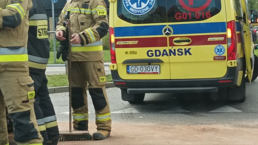 Wypadek na alei Grunwaldzkiej w Gdańsku Oliwie. Jedna osoba poszkodowana 5.09.2022
