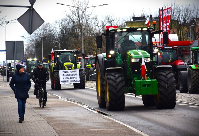 Protest rolników w Kędzierzynie-Koźlu. 19.02.2024.