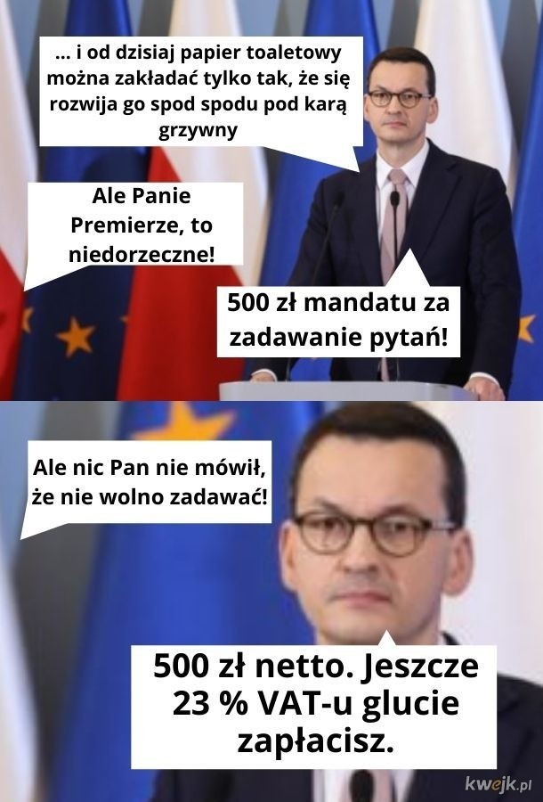 Premier Mateusz Morawiecki pod ostrzałem internautów. Udowadnia, że są równi i równiejsi? [MEMY] [02.06.]