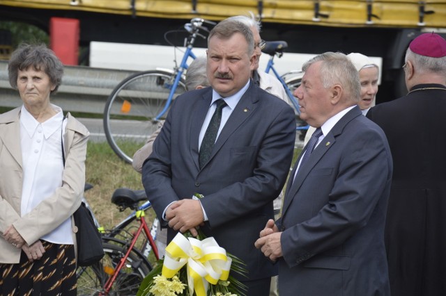 Starosta Krzysztof Figat (z lewej) i Krzysztof Górski, przewodniczący Rady Powiatu Łowickiego