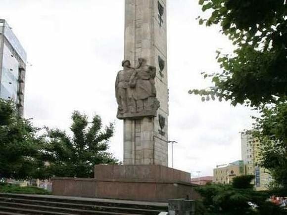 Pomnik Wdzięczności Armii Czerwonej przy pl. Żołnierza w Szczecinie.
