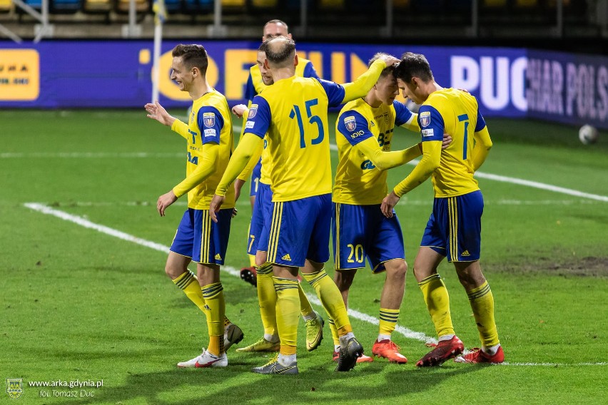 Fortuna Puchar Polski. 4.11.2020. Arka Gdynia - Korona Kielce 2:0 (1:0). Żółto-niebiescy awansowali. Oceniamy piłkarzy Arki Gdynia 